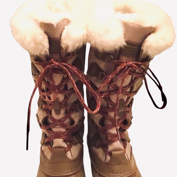 L.L. Bean Rangeley Women’s Tall Insulated PAC Boots Size 7M Waterproof Tan - Picture 5 of 16